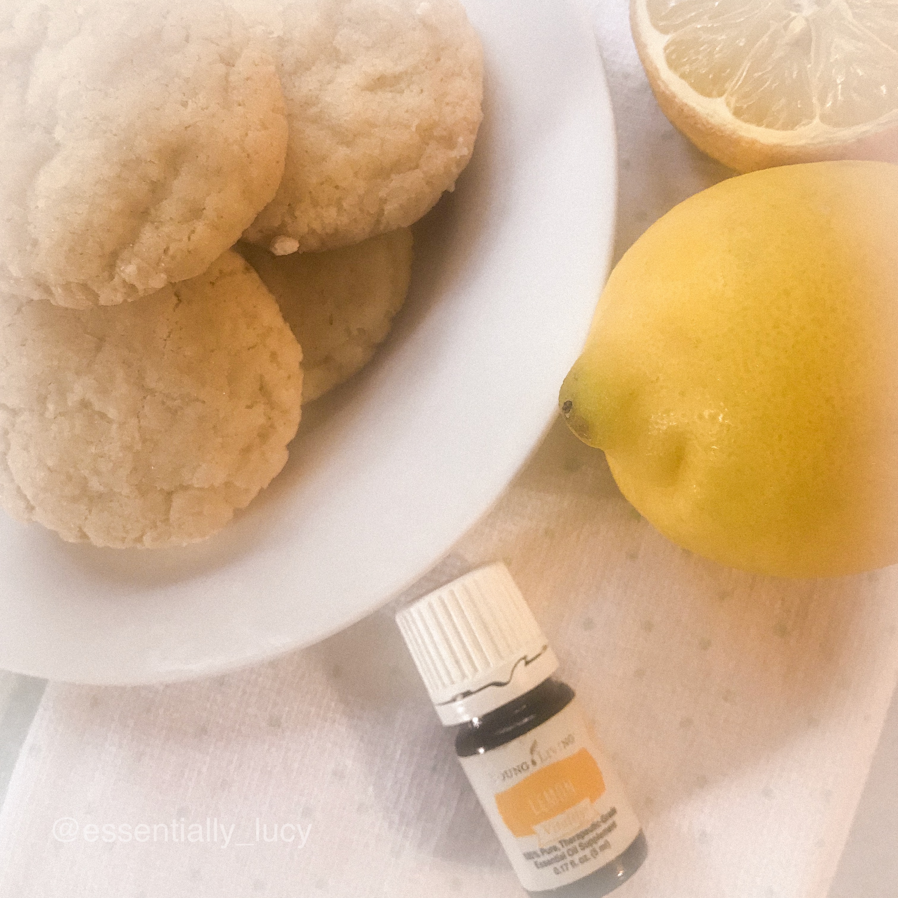 Lemon cookies with Lemon Vitality essential oil