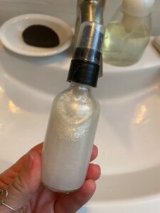Spray bottle with Sparkling Facial Toner