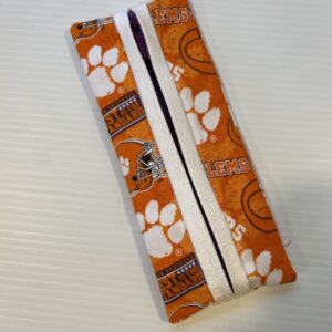 Journal case featuring Clemson University with white accent -Front