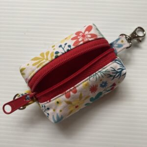 Light Floral and Red Clip and Carry Mini Bag